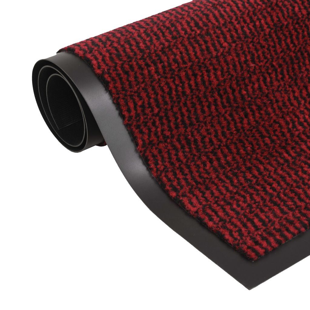 Droogloopmat rechthoekig getuft 40x60 cm rood