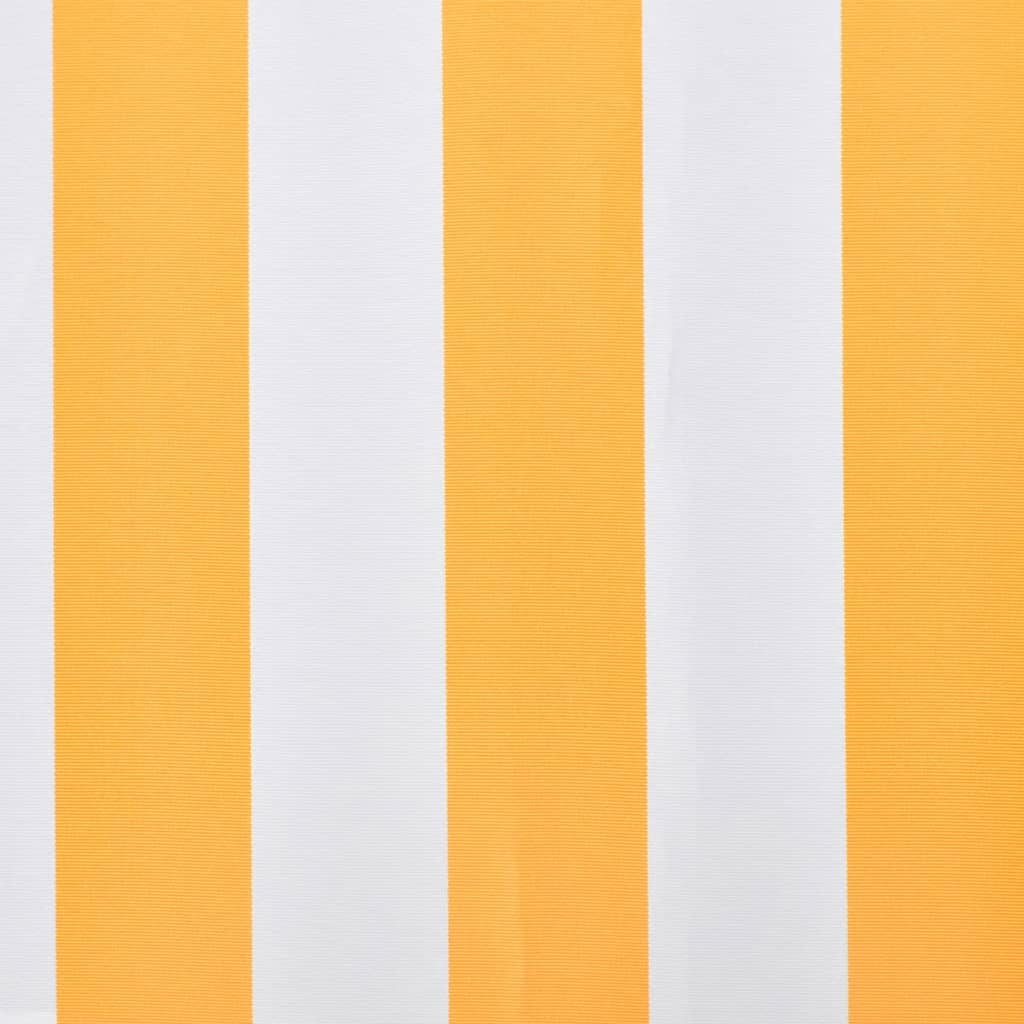 Luifeldoek 500x300 cm canvas oranje en wit