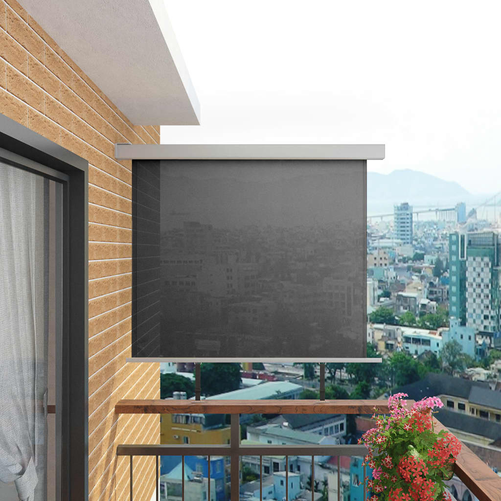 Balkonscherm multifunctioneel 150x200 cm grijs