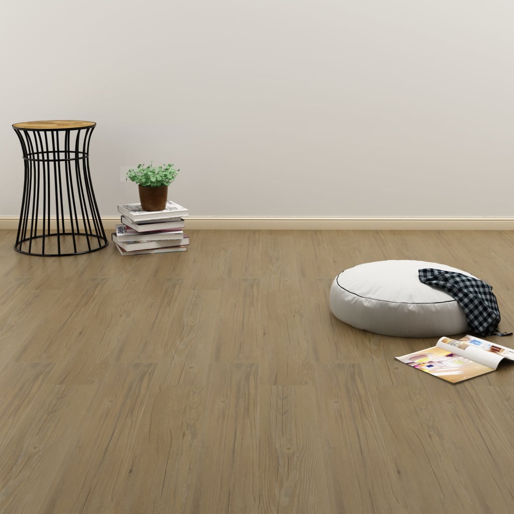 Vloerplanken zelfklevend 4,46 m² 3 mm PVC natuurlijk bruin