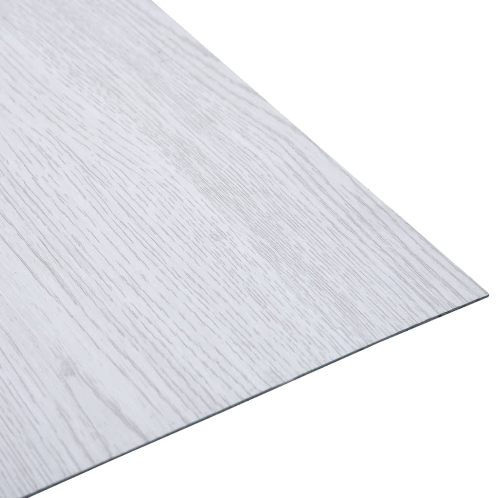 Vloerplanken zelfklevend 5,11 m² PVC wit
