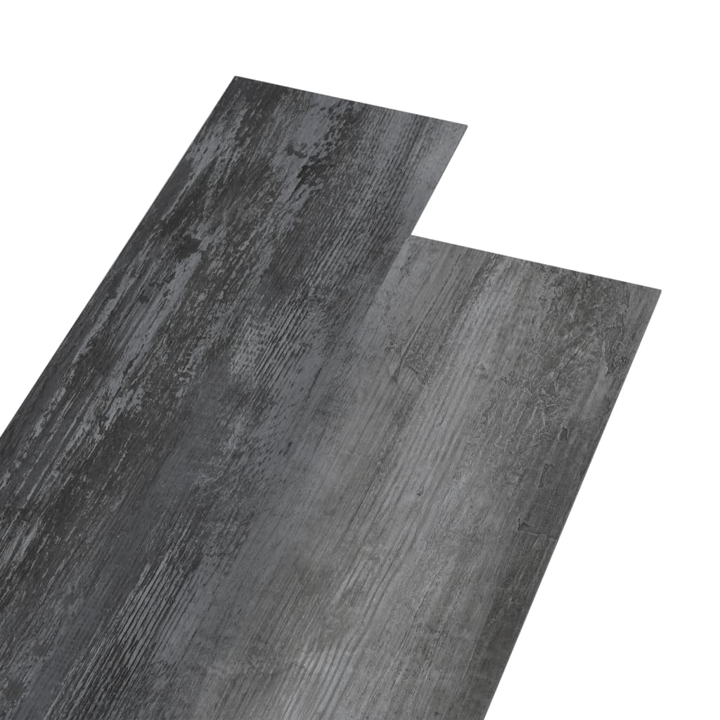 Vloerplanken zelfklevend 5,02 m² 2 mm PVC glanzend grijs