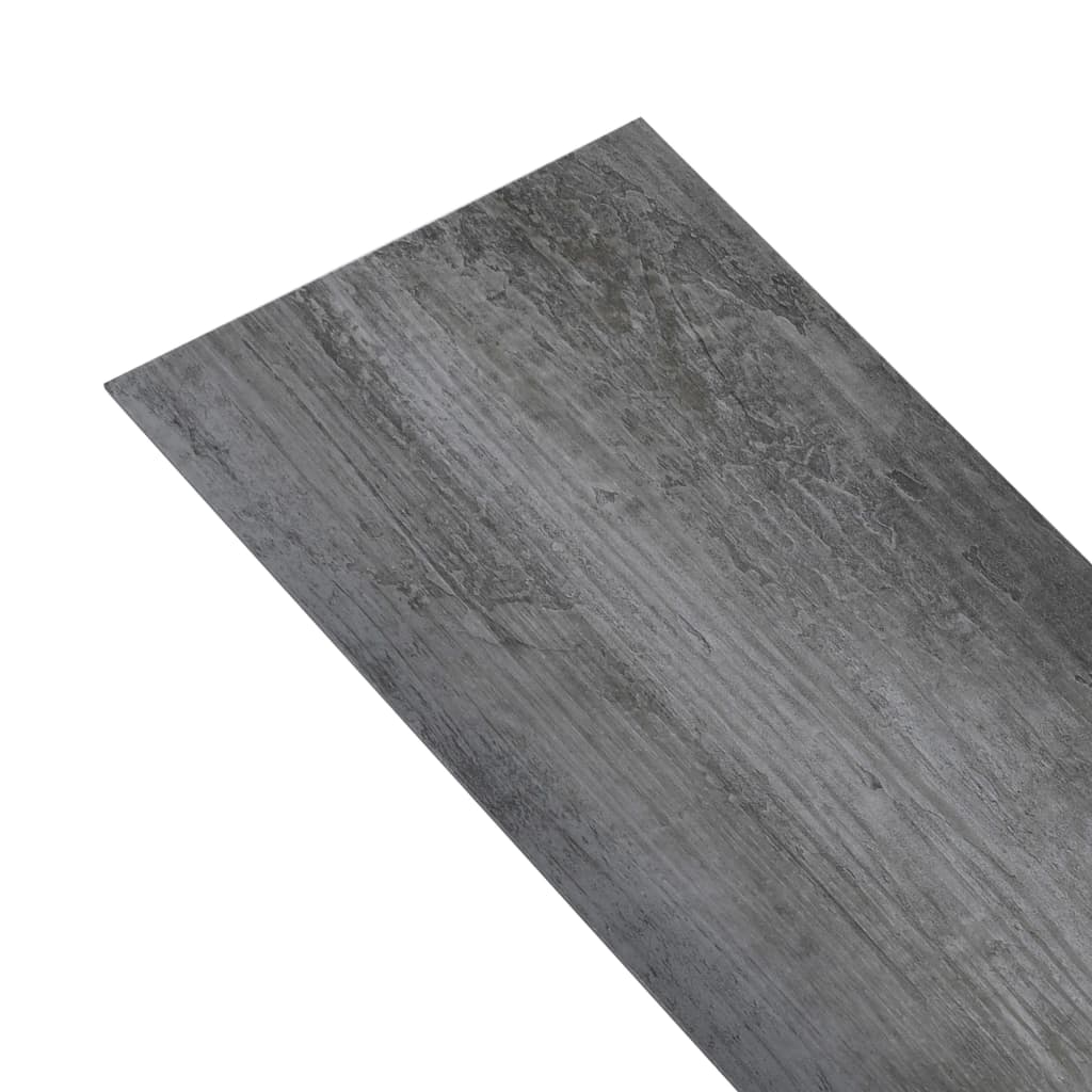 Vloerplanken zelfklevend 5,02 m² 2 mm PVC glanzend grijs