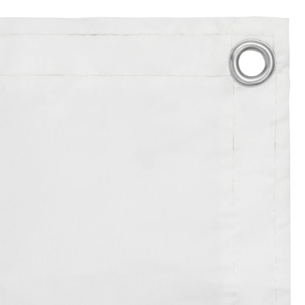 Balkonscherm 90x600 cm oxford stof wit