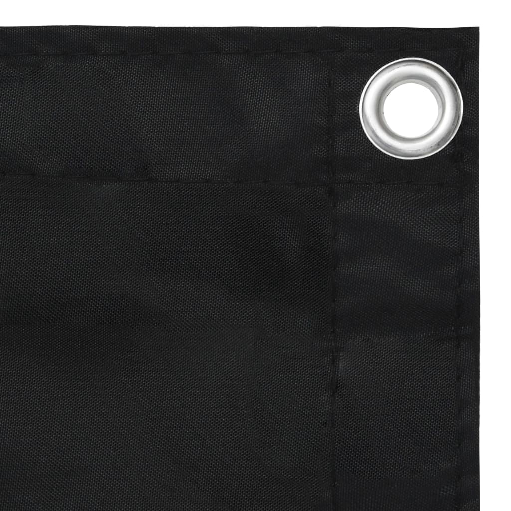 Balkonscherm 75x300 cm oxford stof zwart
