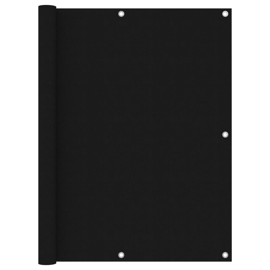 Balkonscherm 120x500 cm oxford stof zwart