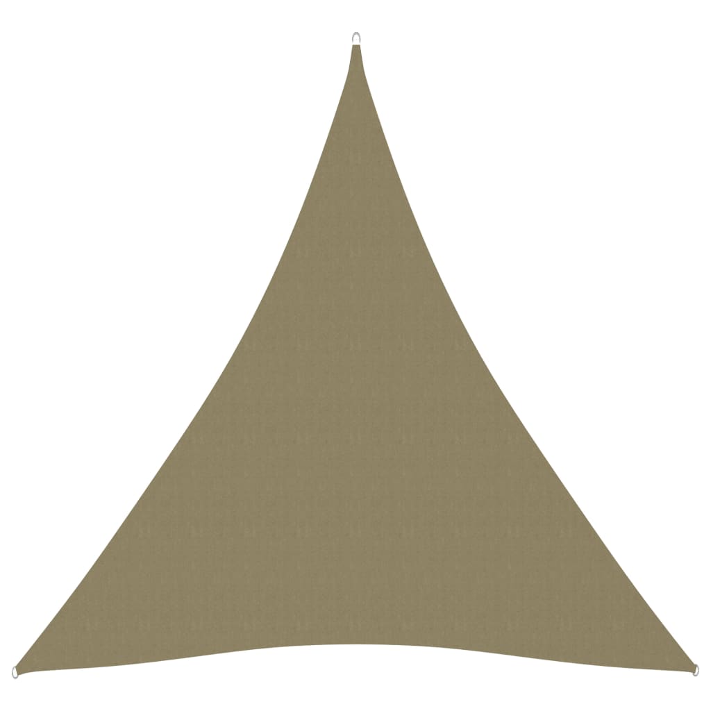 Zonnescherm driehoekig 5x6x6 m oxford stof beige