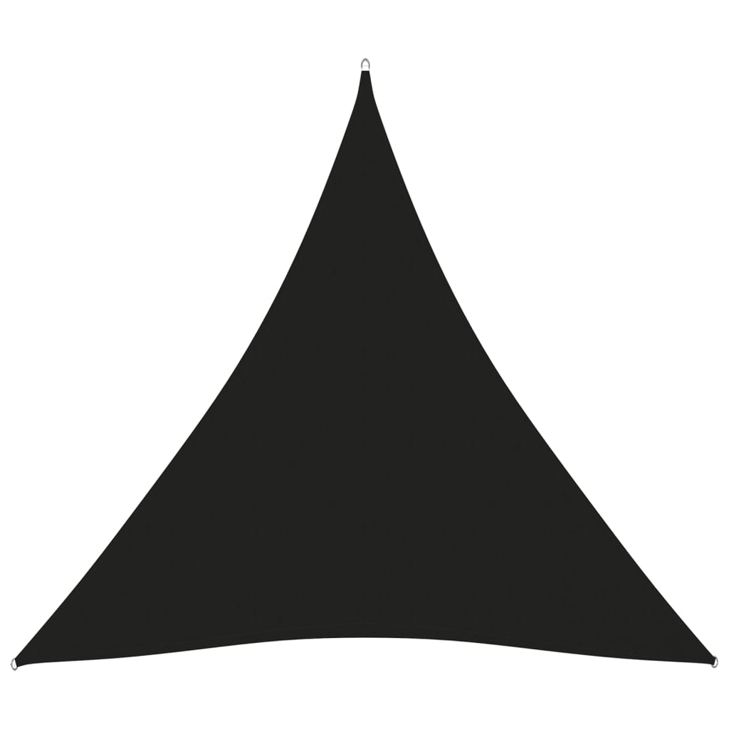 Zonnescherm driehoekig 4,5x4,5x4,5 m oxford stof zwart