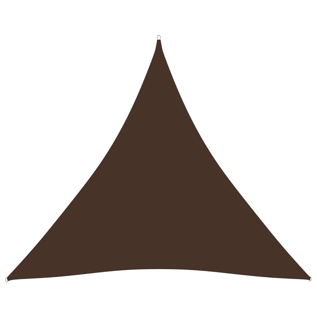 Zonnescherm driehoekig 4,5x4,5x4,5 m oxford stof bruin